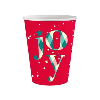 Red Joy, Karácsony papír pohár 6 db-os 250ml