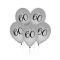Happy Birthday Silver, Ezüst 60 léggömb, lufi 5 db-os 30cm (12 inch)