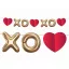 XOXO papír girland 200cm