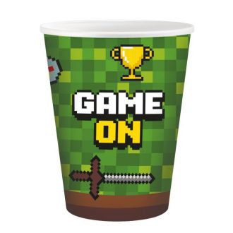 Game On papír pohár 6 db-os 200 ml