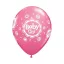 Baby Girl Pink Mix léggömb, lufi 6 db-os 11 inch (28cm)
