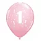 Pastel Pink, Rózsaszín 1 léggömb, lufi 6 db-os 11 inch (28cm)