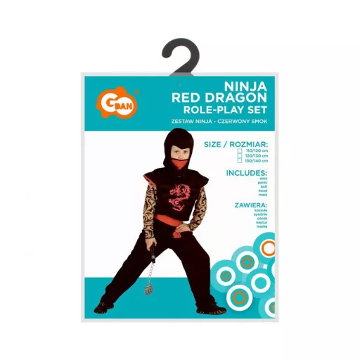 Red Dragon Ninja, Nindzsa jelmez (130/140cm)