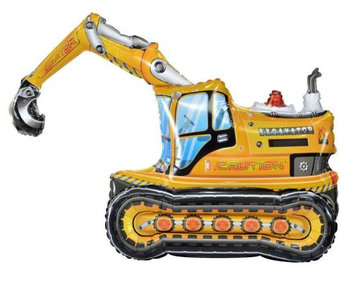 Excavator 3D, Markológép fólia lufi 89cm