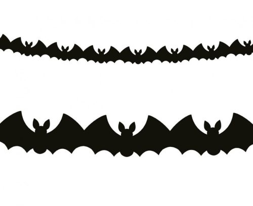 Bat, Denevér papír girland 300cm