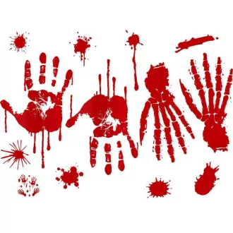 Bloody Traces, Véres nyomok ablak matrica szett