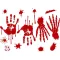Bloody Traces, Véres nyomok ablak matrica szett