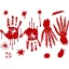 Bloody Traces, Véres nyomok ablak matrica szett