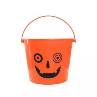 Halloween Tök Crazy cukorka gyűjtő vödör 14,5x11,5cm