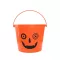 Halloween Tök Crazy cukorka gyűjtő vödör 14,5x11,5cm