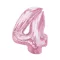 Rózsaszín 4-es Light Pink szám fólia lufi 92cm
