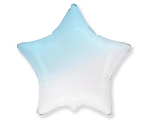White-Blue Star, Csillag fólia lufi 50cm (WP)