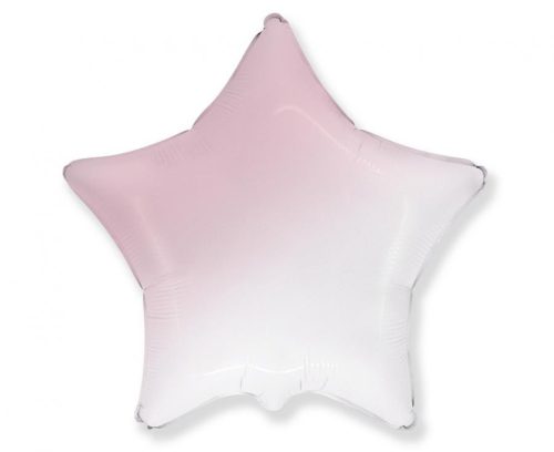 White-Pink Star, Csillag fólia lufi 50cm (WP)