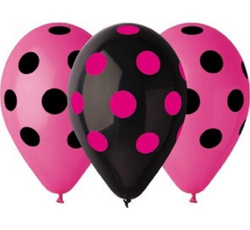 Hen Night Dots, Pöttyös léggömb, lufi 5 db-os 12 inch 30 cm