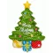 Karácsonyi Tree fólia lufi 108 cm