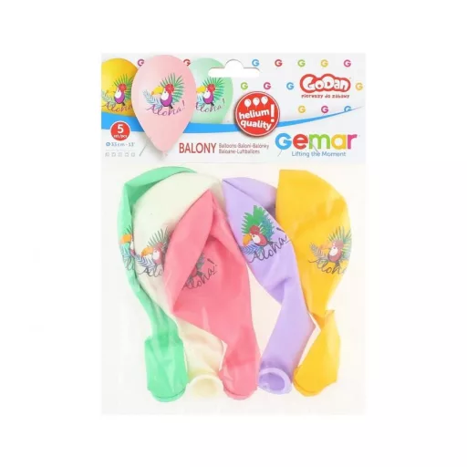 Toucan Aloha, Tukán léggömb, lufi 5 db-os 13 inch 33 cm