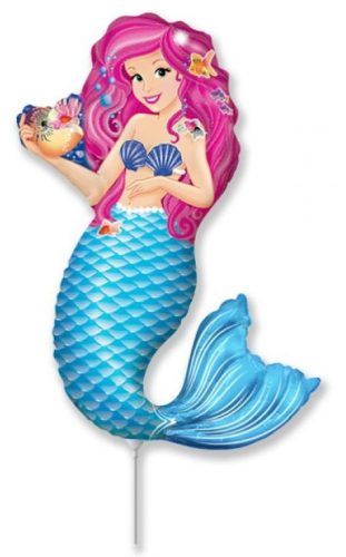 Mermaid Zoe, Sellő fólia lufi 36 cm
