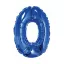 Blue, Kék 0-ás mini szám fólia lufi 35cm