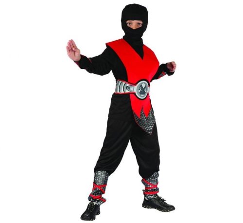 Red Ninja jelmez (120/130cm)
