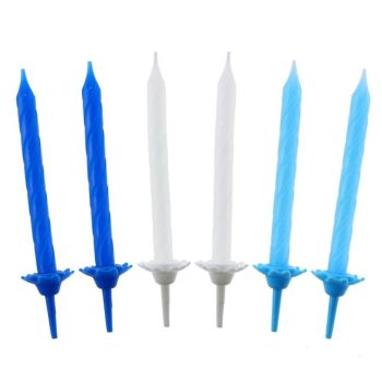 Blue Pattern 3, Kék tortagyertya, gyertya szett