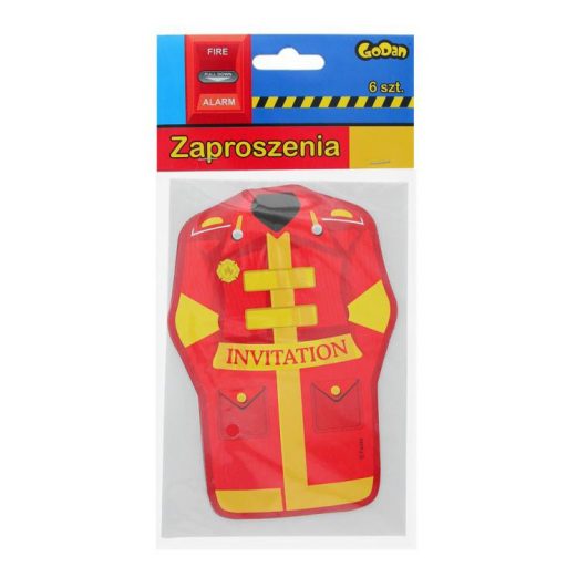 Fire Brigade, Tűzoltóság meghívó 6 db-os