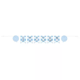 1st Birthday Blue, Első születésnap papír felirat 182cm