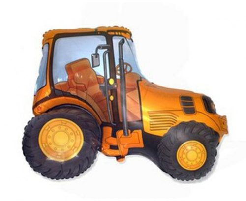 Tractor Orange, Traktor fólia lufi 36cm (WP)