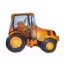 Tractor Orange, Traktor fólia lufi 36cm (WP)