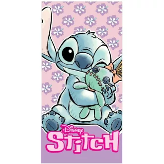   Disney Lilo és Stitch, A csillagkutya Snuggle fürdőlepedő, strandtörölköző 70x140 cm (Fast Dry)