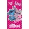 Disney Lilo és Stitch, A csillagkutya Kiss, Love fürdőlepedő, strandtörölköző 70x140 cm (Fast Dry)