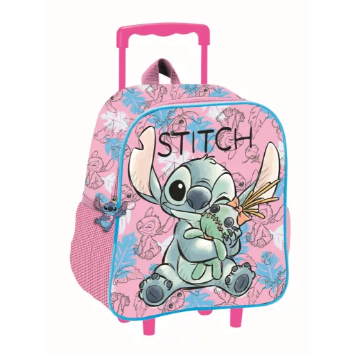 Disney Lilo és Stitch, A csillagkutya Doll gurulós ovis 3D hátizsák, táska 32 cm