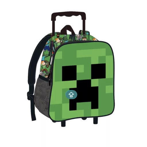 Minecraft Face gurulós ovis 3D hátizsák, táska 32 cm