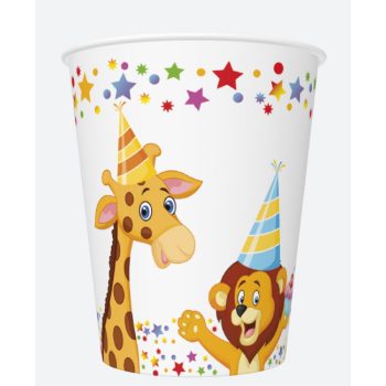 Happy Birthday Star papír pohár 8 db-os 250ml