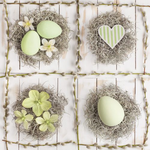 Húsvét Pastel Collage szalvéta 20 db-os 33x33cm