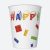 Happy Birthday Building Blocks papír pohár 8 db-os 250ml