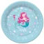 Sellő Pastel papírtányér 8 db-os 18cm