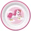 Unikornis Pink Heart papírtányér 8 db-os 22,7cm
