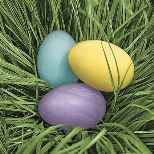 Húsvét Pastel Eggs in Grass szalvéta 20 db-os 33x33cm
