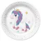 Unikornis Magical papírtányér 8 db-os 22,7cm