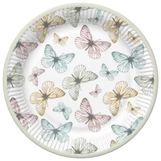 Pillangó Light papírtányér 8 db-os 22,7cm