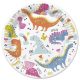 Dinoszaurusz Funny papírtányér 8 db-os 18cm