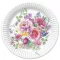 Virág Arrangement papírtányér 8 db-os 18cm