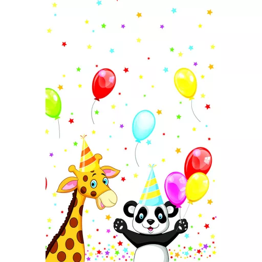 Happy Birthday Star papír asztalterítő 120x180cm