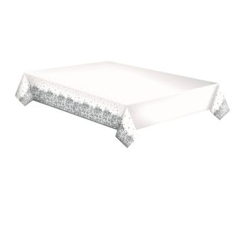 Díszes Silver papír asztalterítő 120x180cm