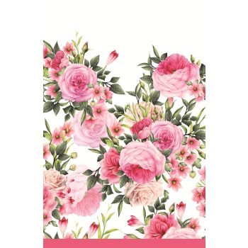 Rózsa Twigs with Leaves papír asztalterítő 120x180 cm