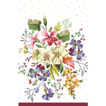 Virág Delicate Flowers papír asztalterítő 120x180 cm