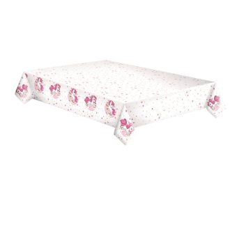 Unikornis Pink Heart papír asztalterítő 120x180cm