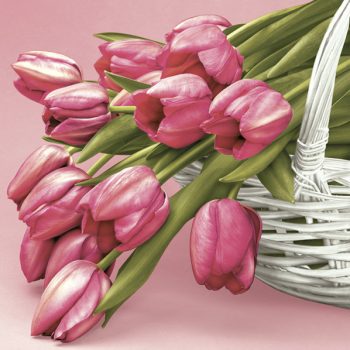 Tulipán Falling szalvéta 20 db-os 33x33cm