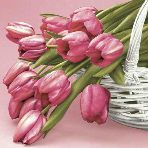 Tulipán Falling szalvéta 20 db-os 33x33cm