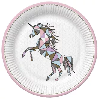 Unikornis Graphic Wild papírtányér 8 db-os 22,7cm